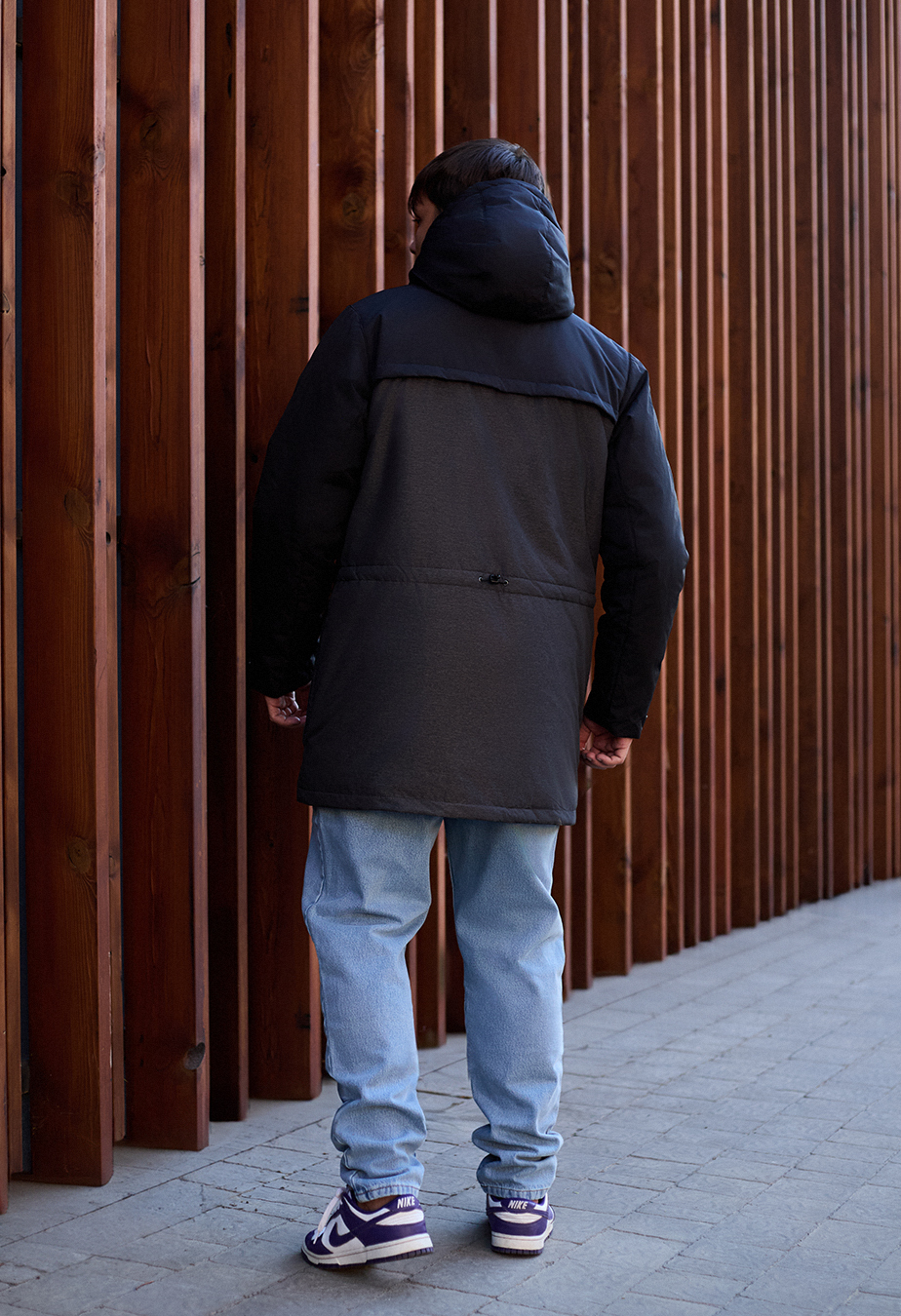 Parka de iarnă Staff to black & graphite