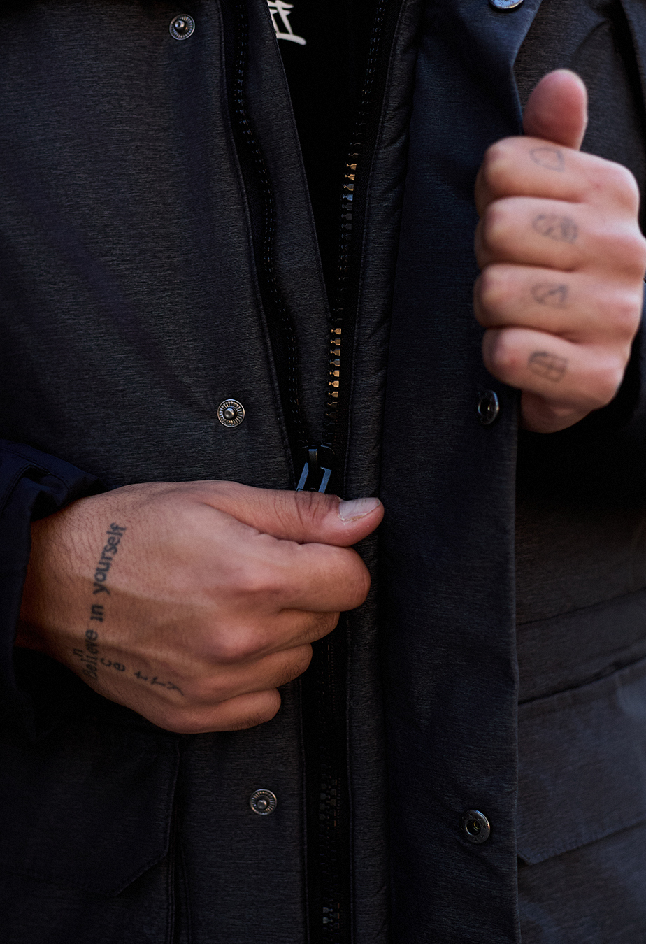 Parka de iarnă Staff to black & graphite