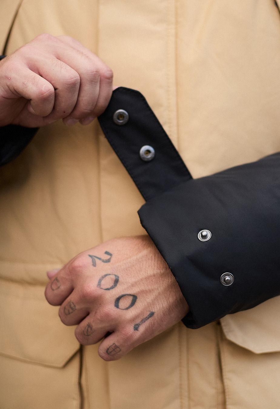 Parka de iarnă Staff to black & beige