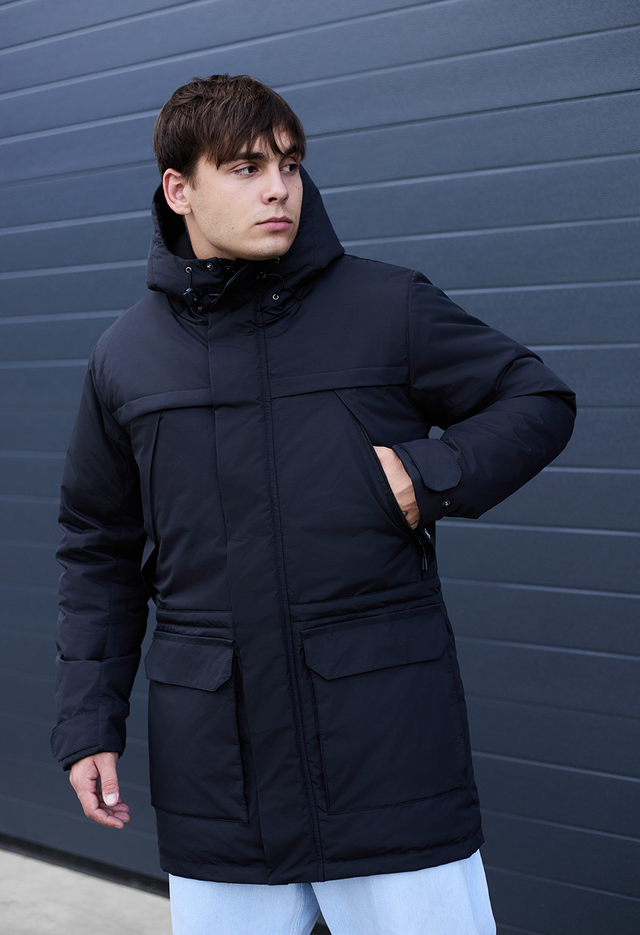 Parka de iarnă Staff to black