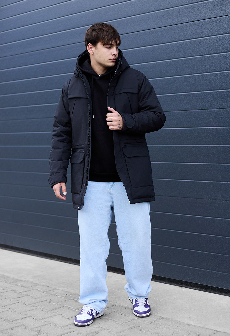 Parka de iarnă Staff to black