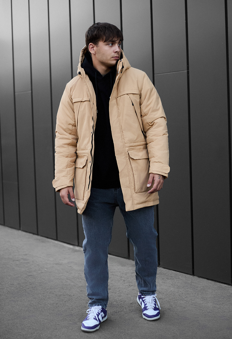 Parka de iarnă Staff to beige