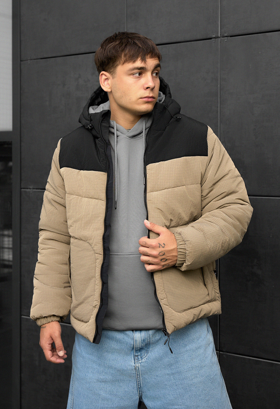 Geacă demi-sezon Staff loxx light brown & black