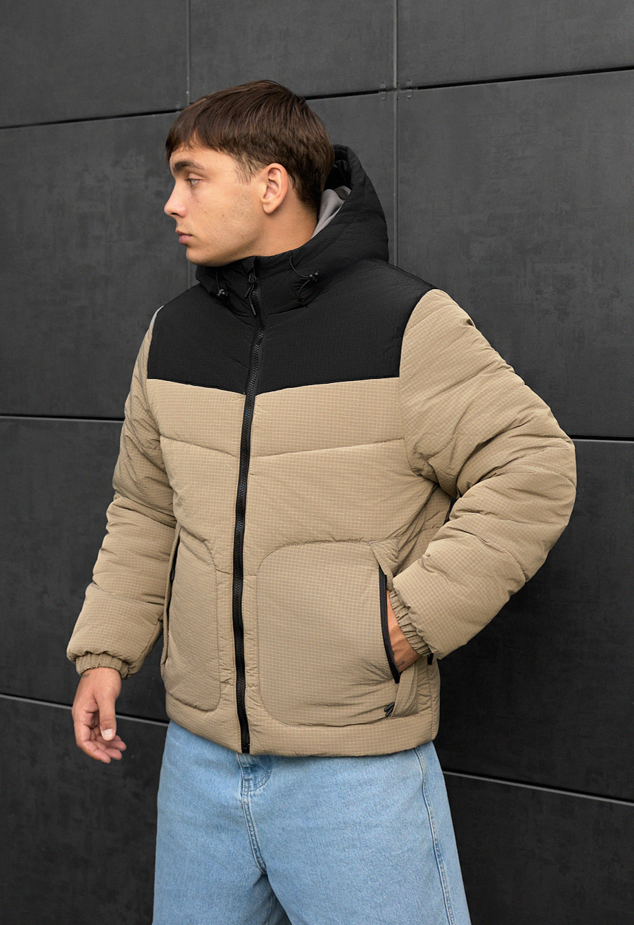 Geacă demi-sezon Staff loxx light brown & black