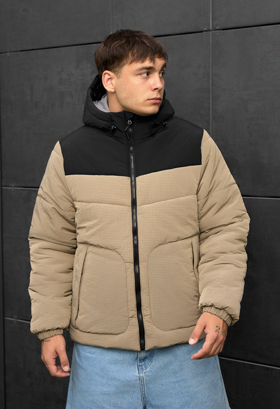 Geacă demi-sezon Staff loxx light brown & black