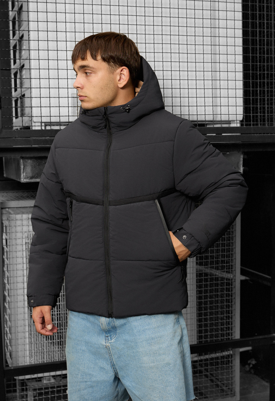 Geacă de iarnă Staff krix dark gray