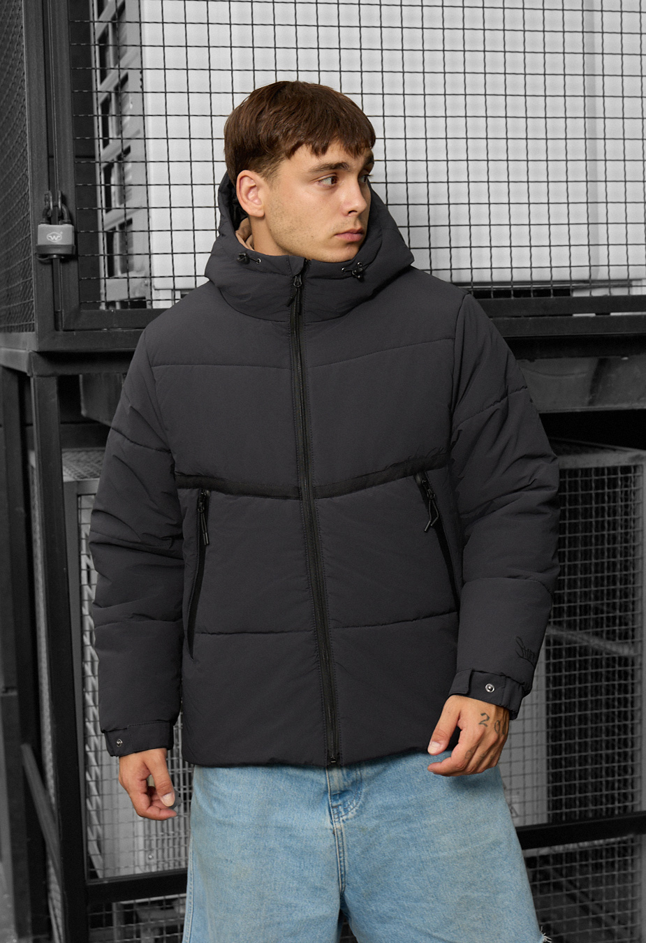 Geacă de iarnă Staff krix dark gray