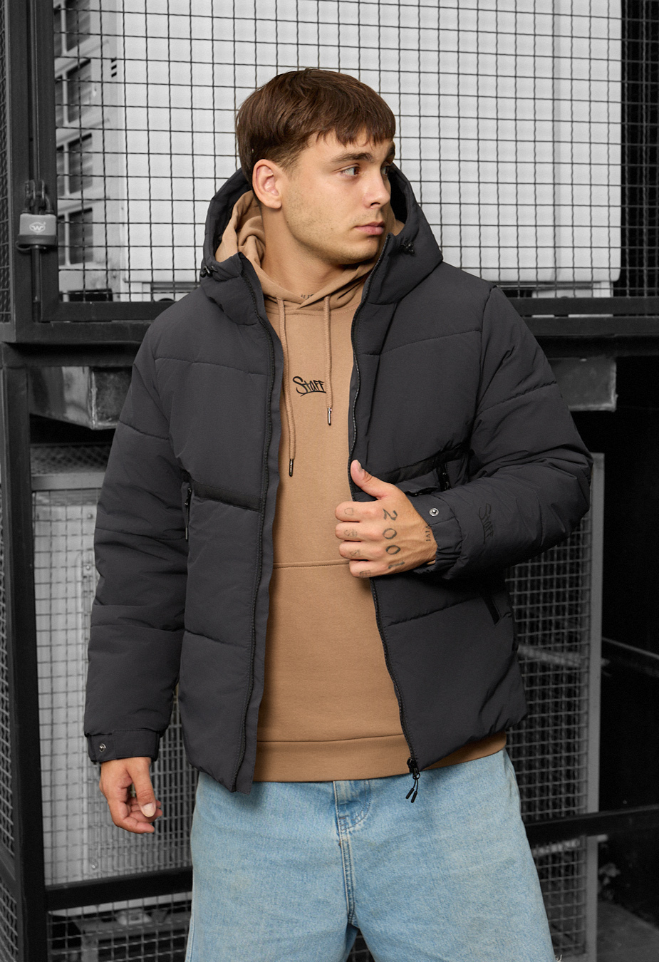 Geacă de iarnă Staff krix dark gray