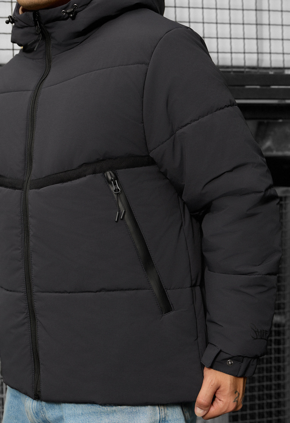 Geacă de iarnă Staff krix dark gray