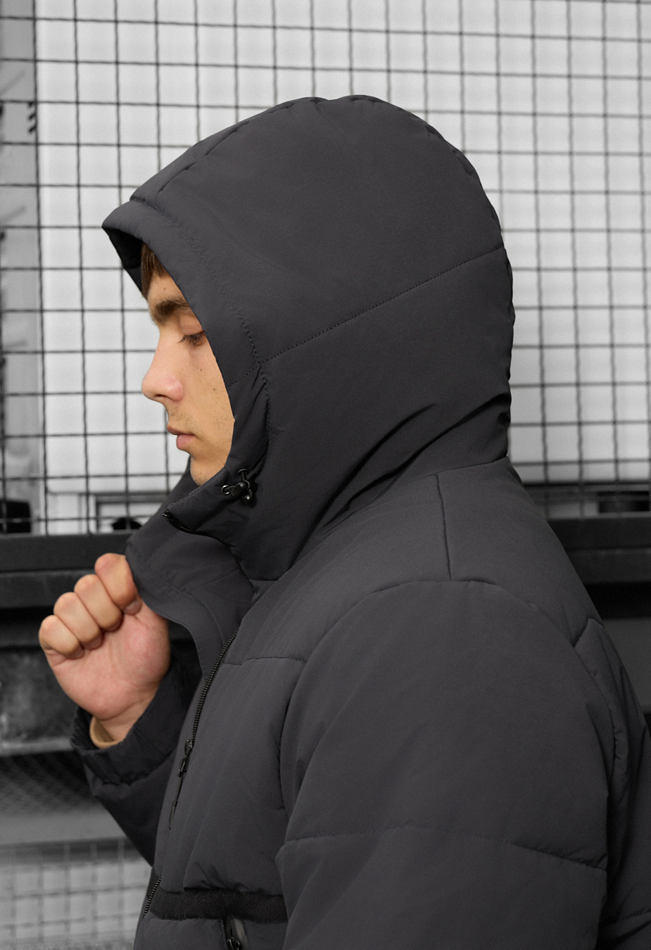 Geacă de iarnă Staff krix dark gray