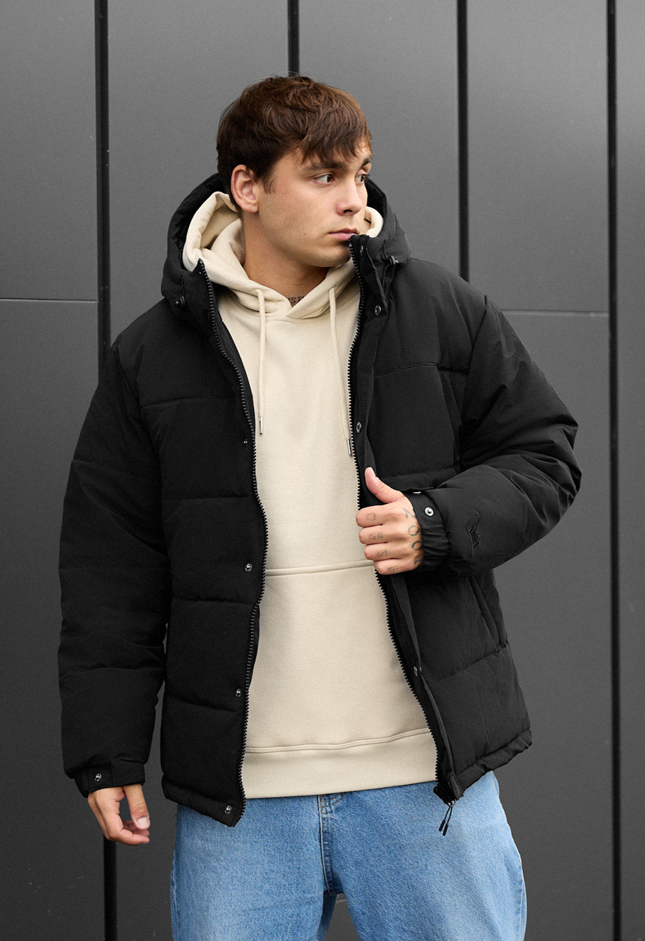 Geacă de iarnă Staff born black