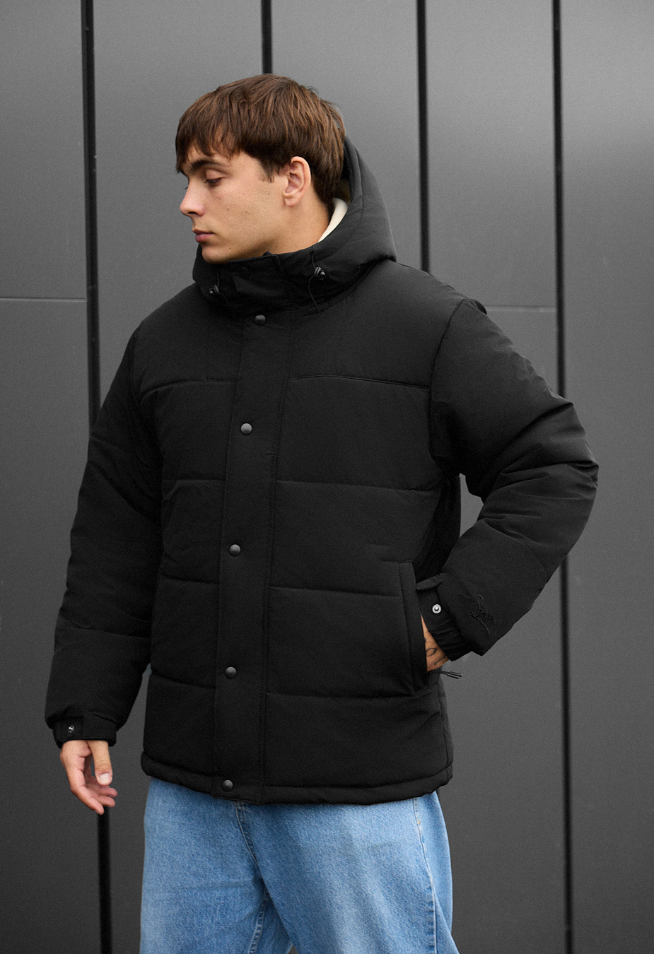 Geacă de iarnă Staff born black