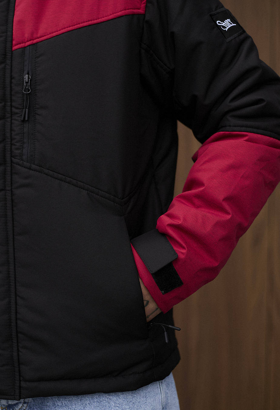 Geacă demi-sezon Staff ani black & red