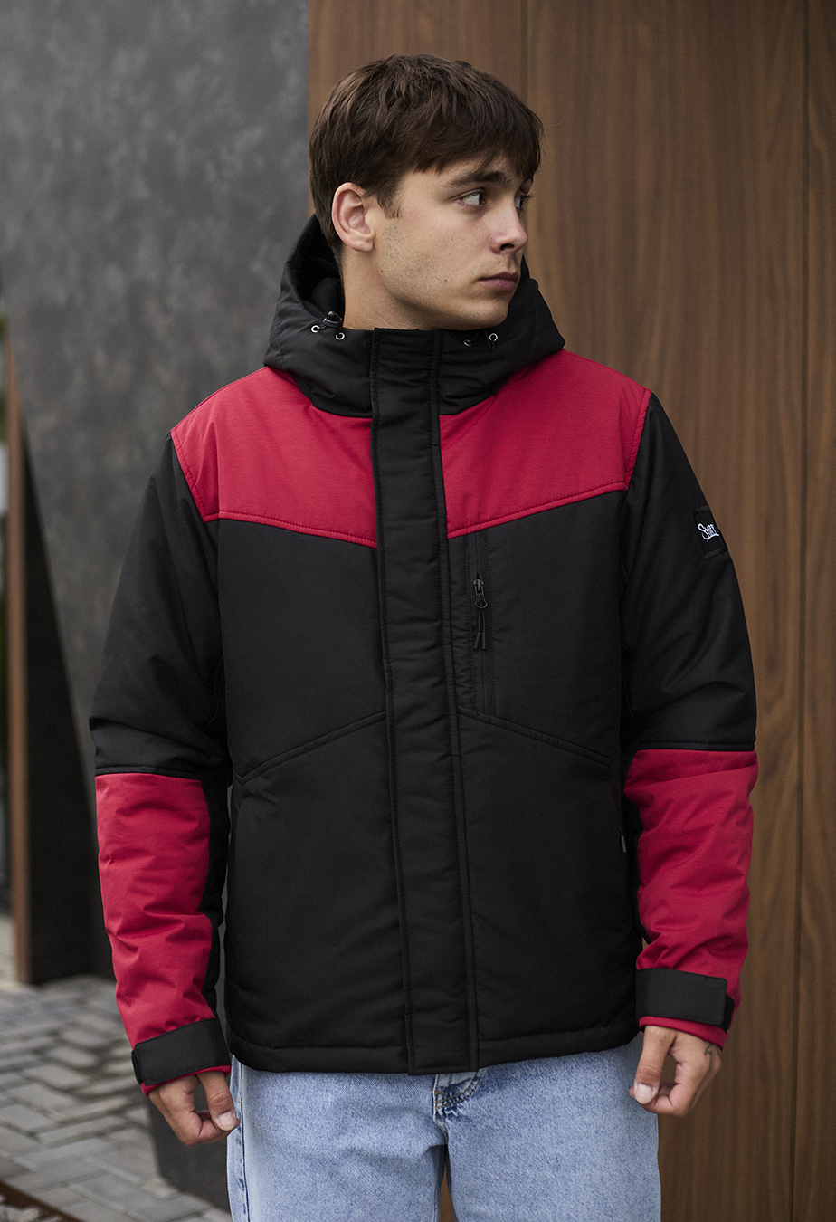 Geacă demi-sezon Staff ani black & red