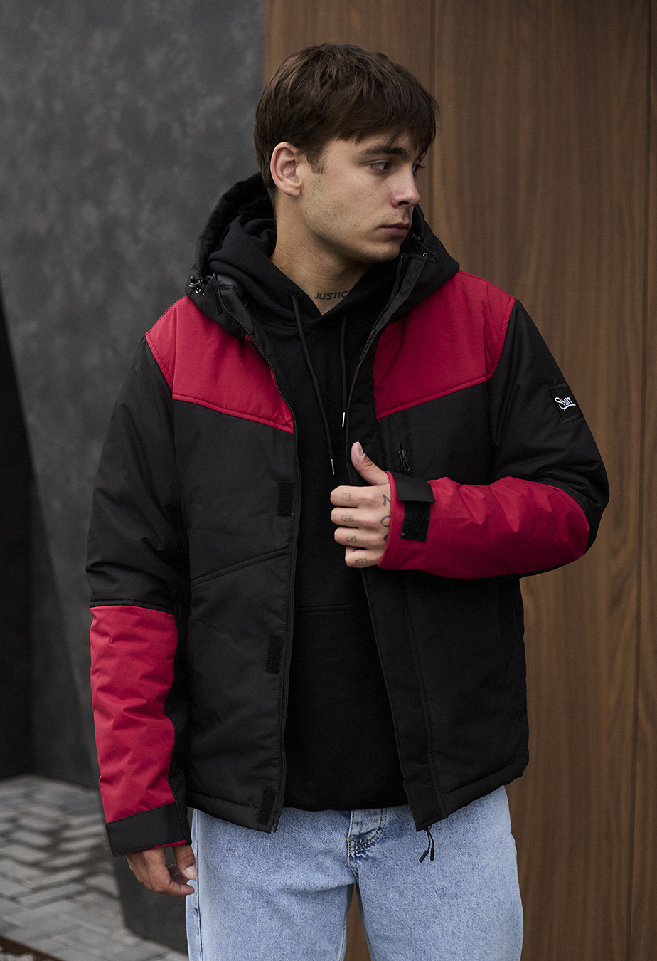 Geacă demi-sezon Staff ani black & red