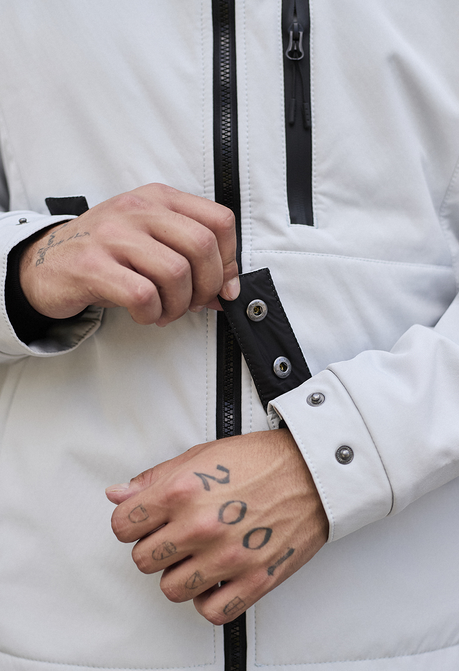 Geacă Staff soft shell mo white