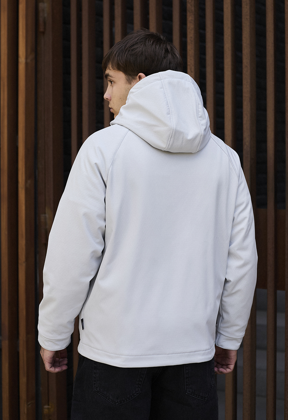 Geacă Staff soft shell mo white