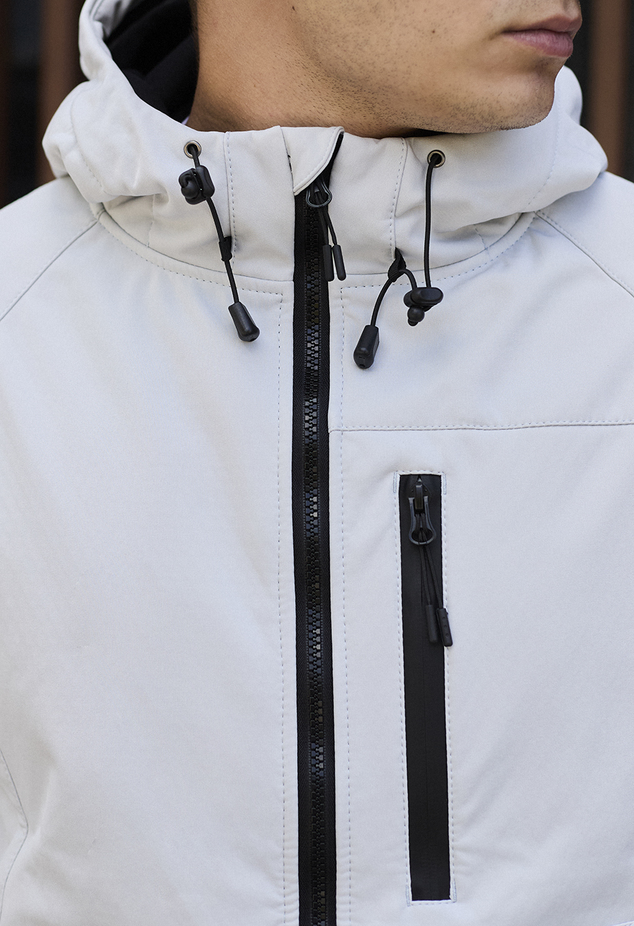 Geacă Staff soft shell mo white