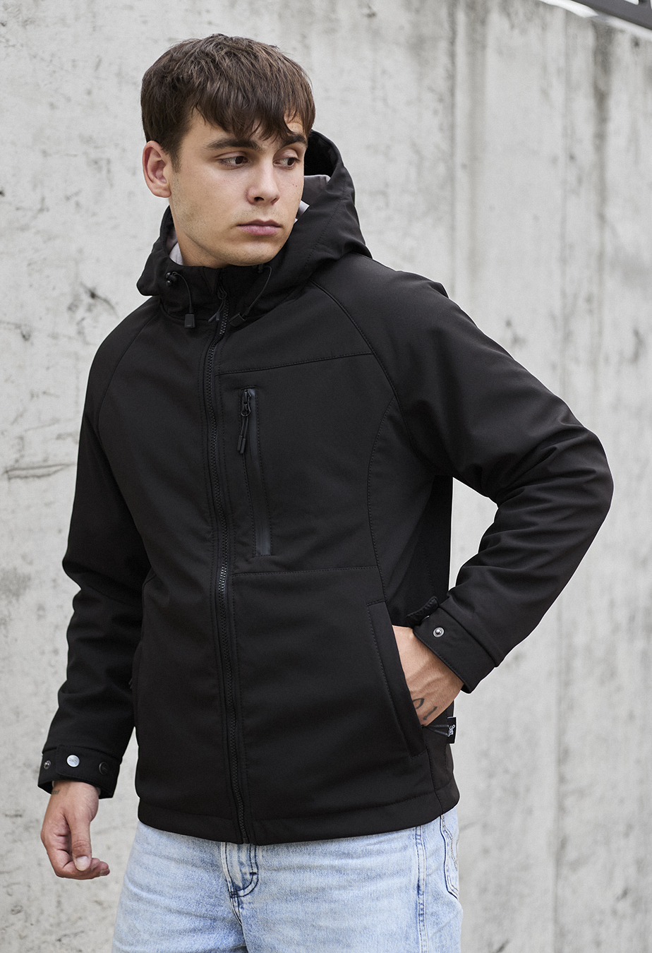 Geacă Staff soft shell mo black