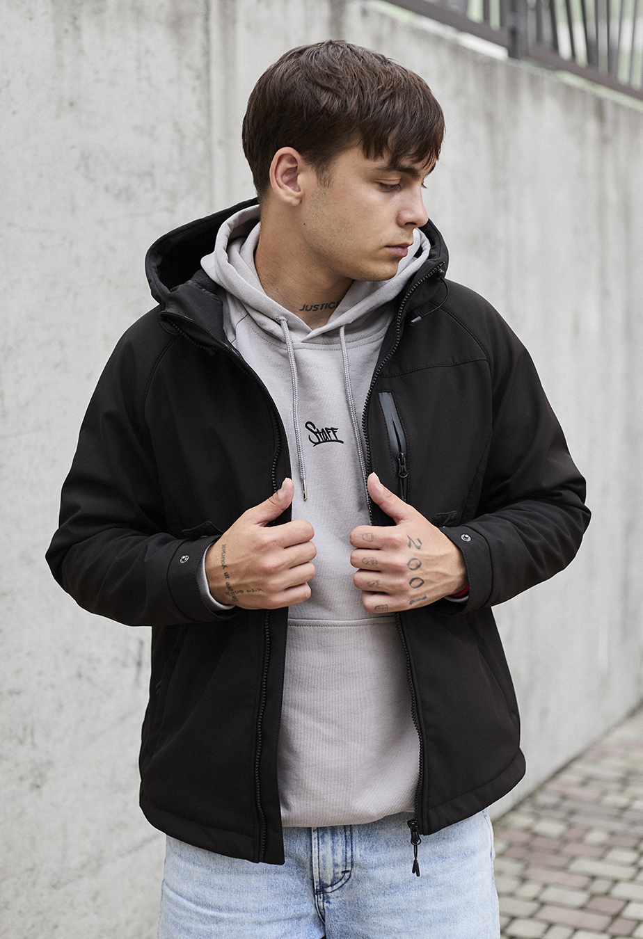 Geacă Staff soft shell mo black