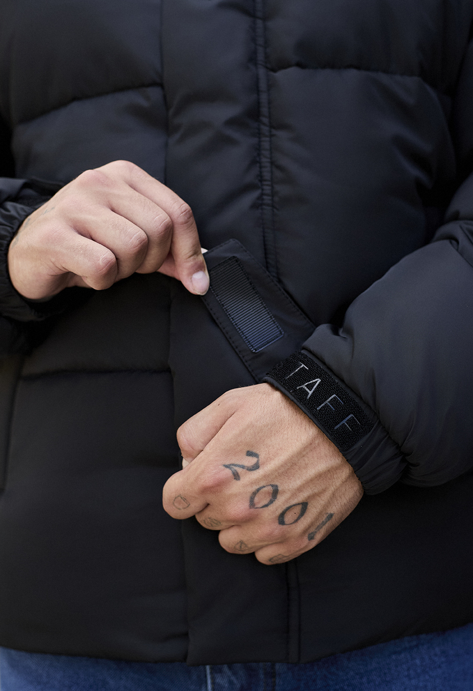 Geacă de iarnă Staff bix black oversize