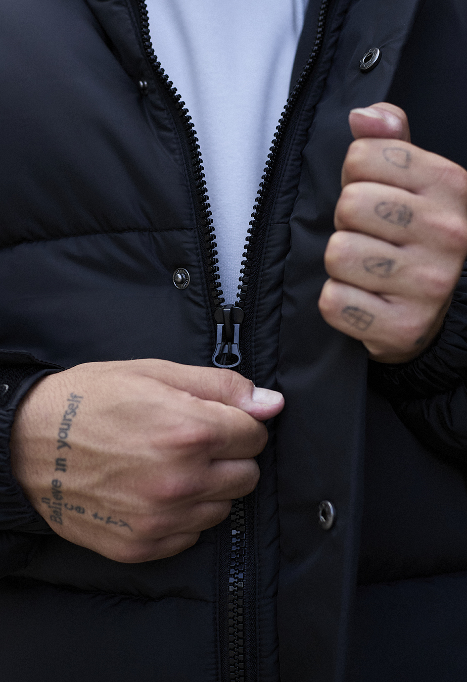 Geacă de iarnă Staff bix black oversize