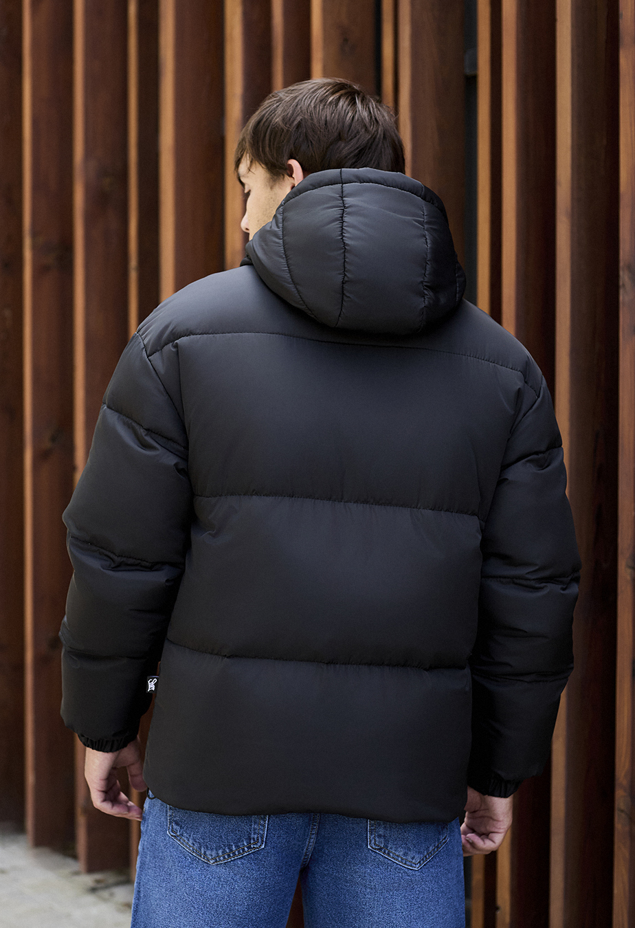 Geacă de iarnă Staff bix black oversize