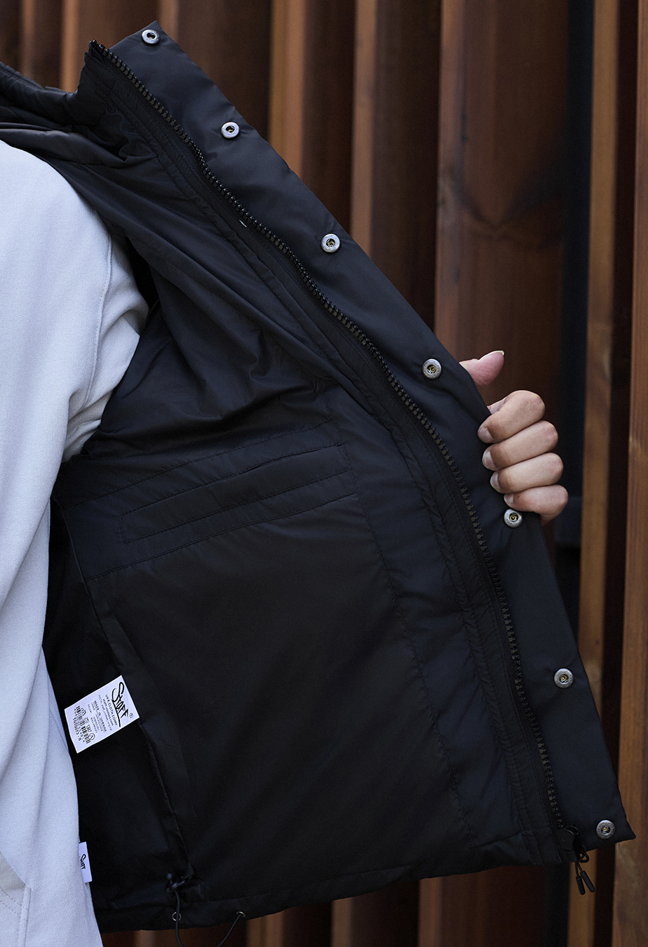 Geacă de iarnă Staff bix black oversize
