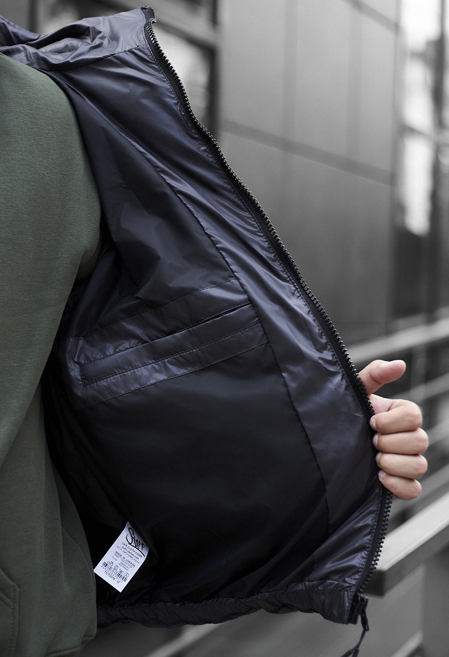 Geacă de iarnă  Staff lyx dark gray
