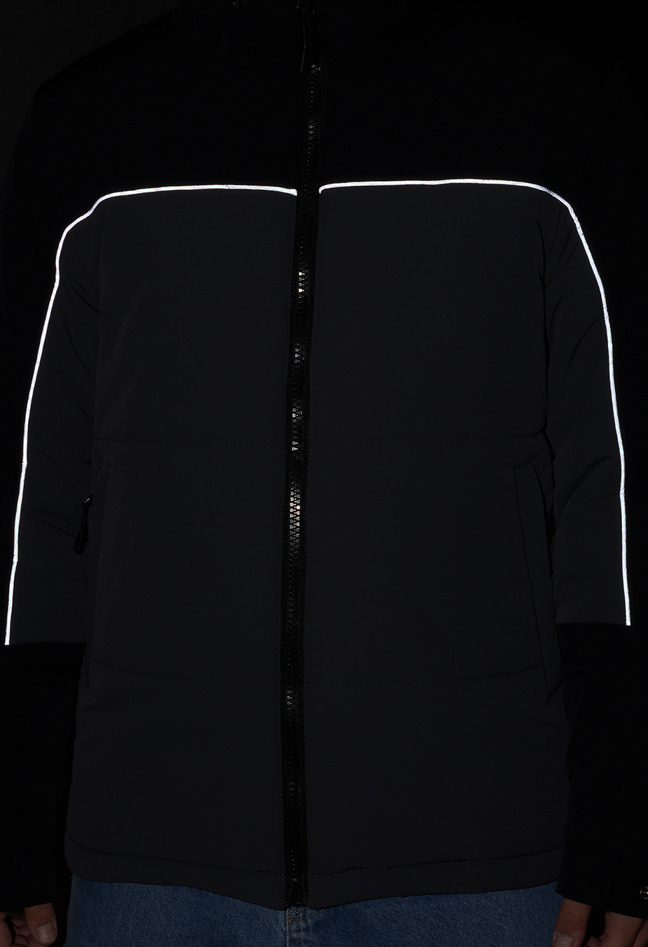 Geacă de iarnă Staff im black & gray reflective