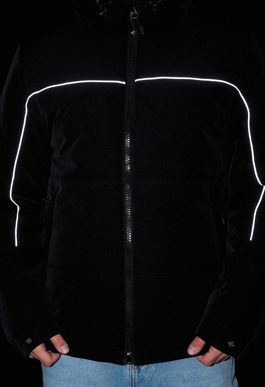 Geacă de iarnă Staff im black reflective