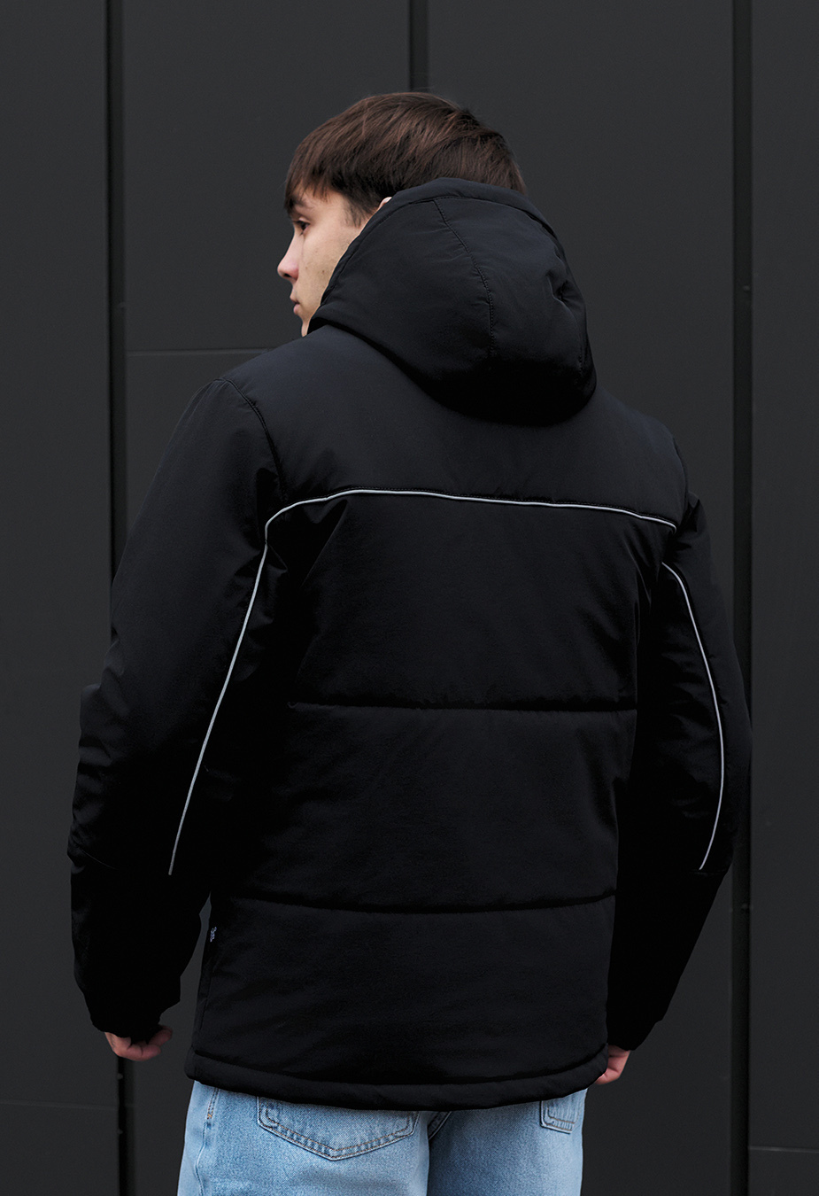 Geacă de iarnă Staff im black reflective