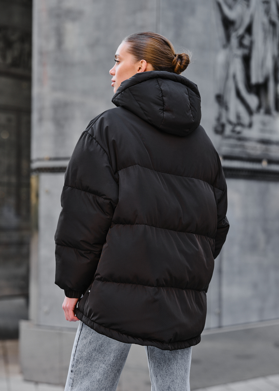 Geacă de iarnă de damă Staff tr black oversize