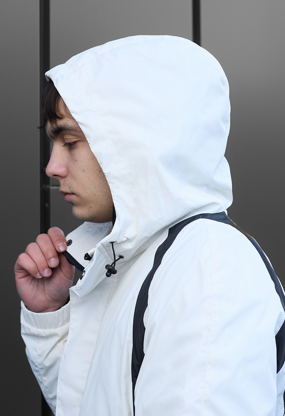 Jachetă Staff lomz white & black