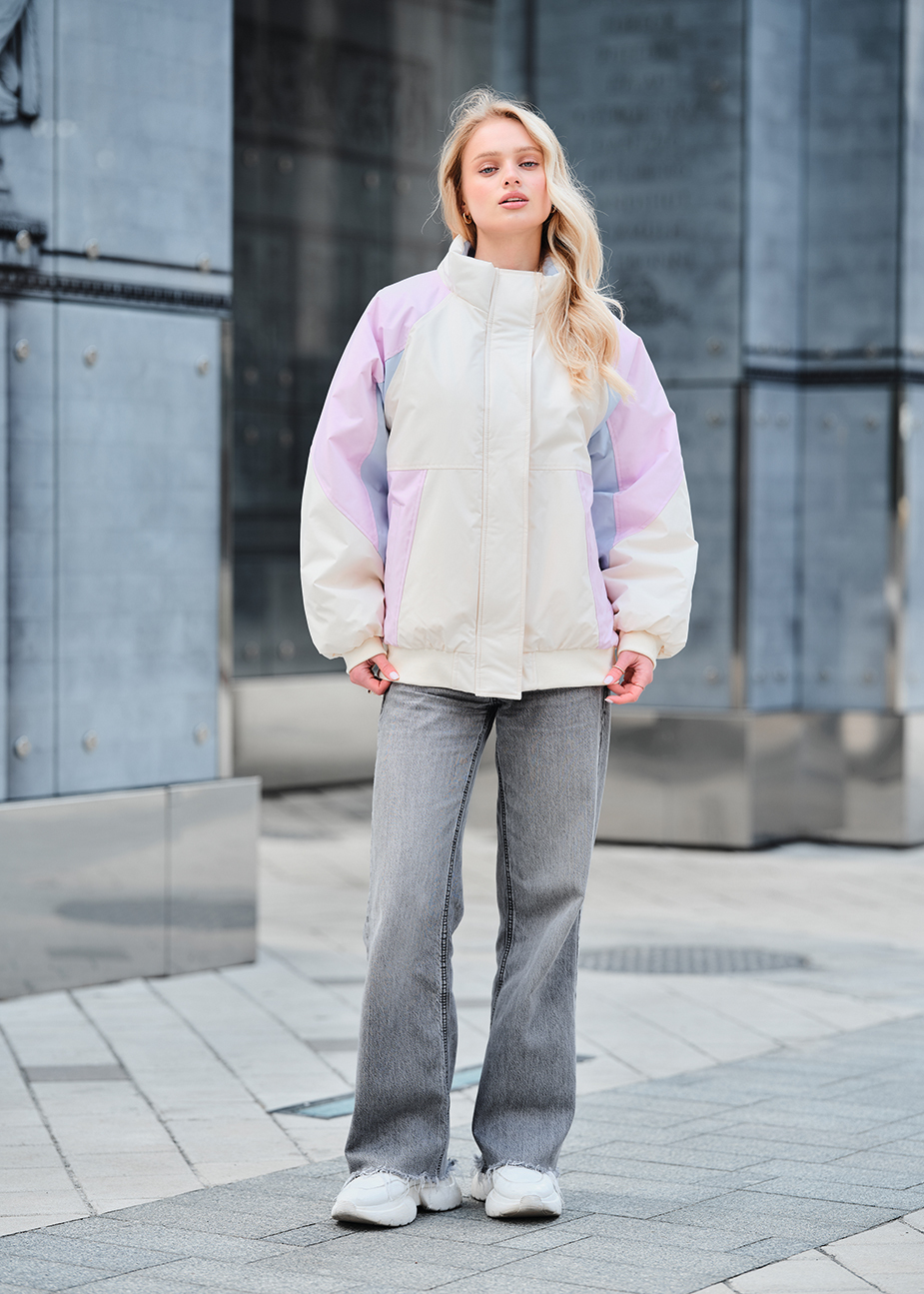 Geacă de damă Staff co milk & light viola oversize