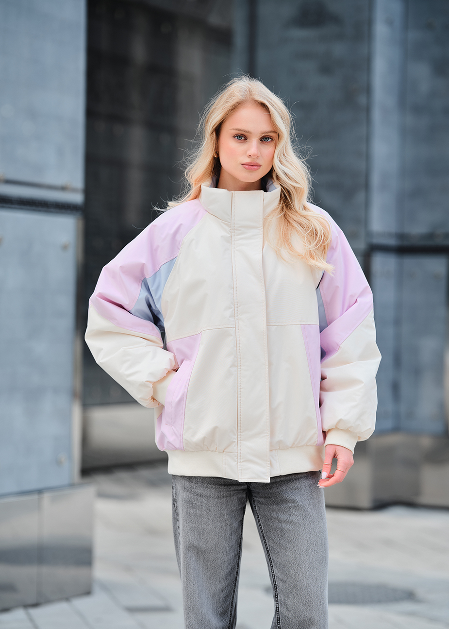 Geacă de damă Staff co milk & light viola oversize