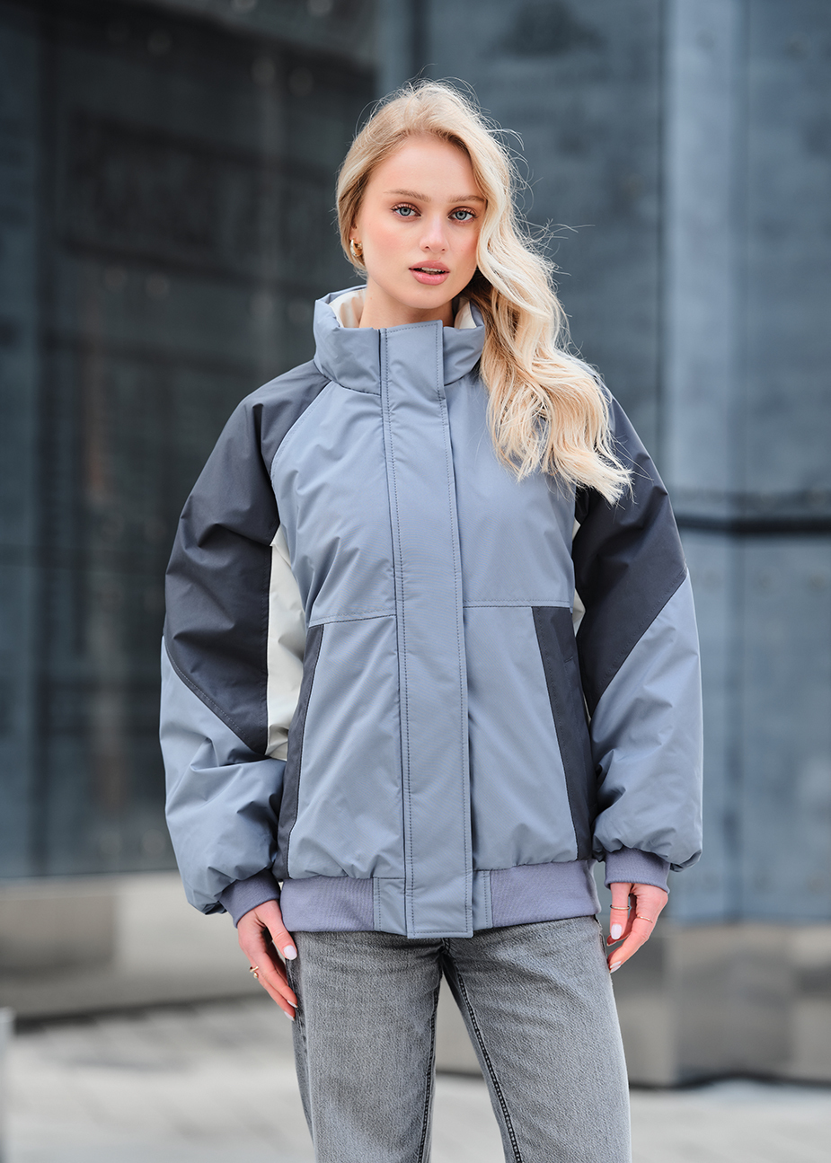 Geacă de damă Staff co gray & dark gray oversize