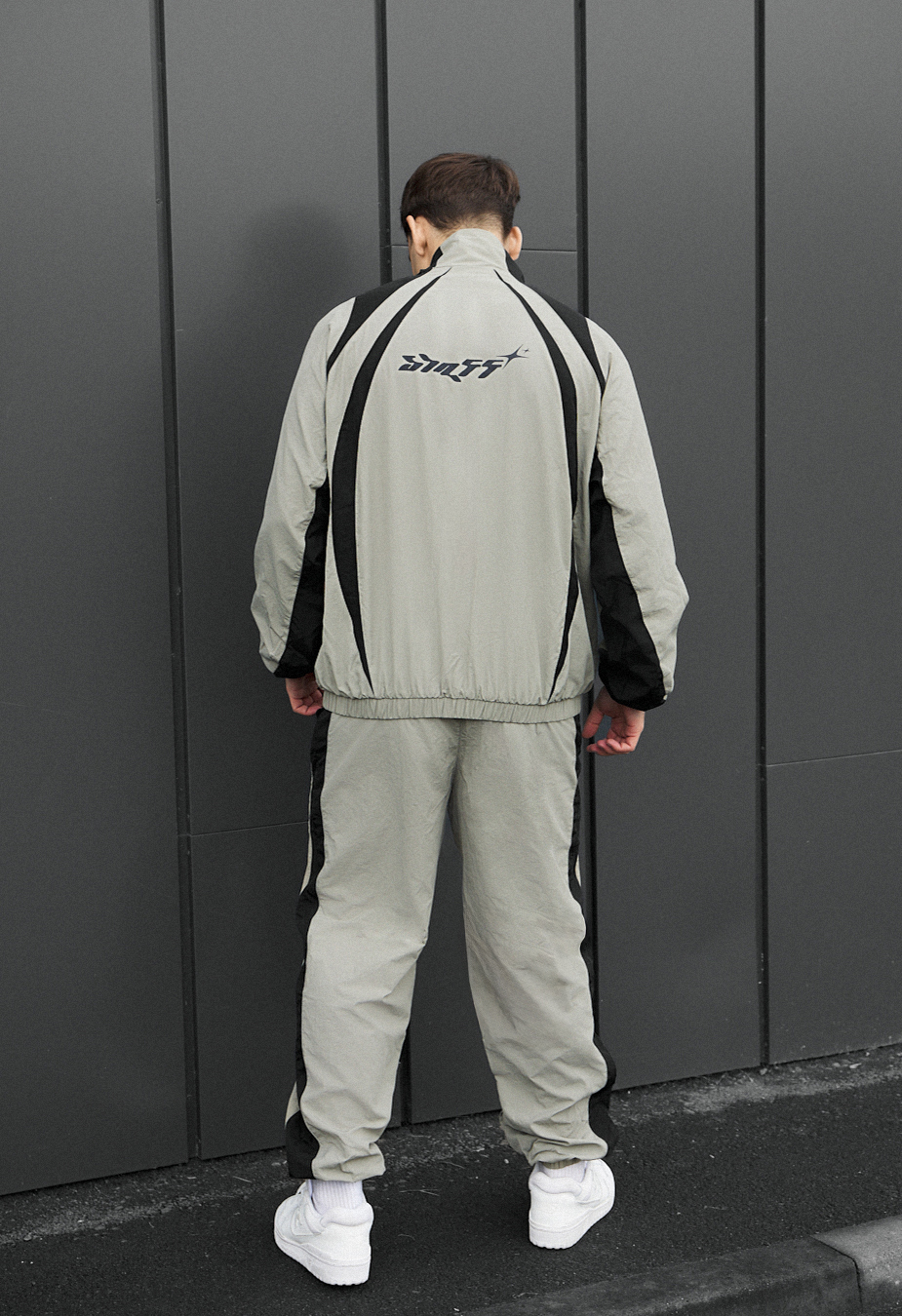 Costum de trening  Staff cap light olive & black oversize