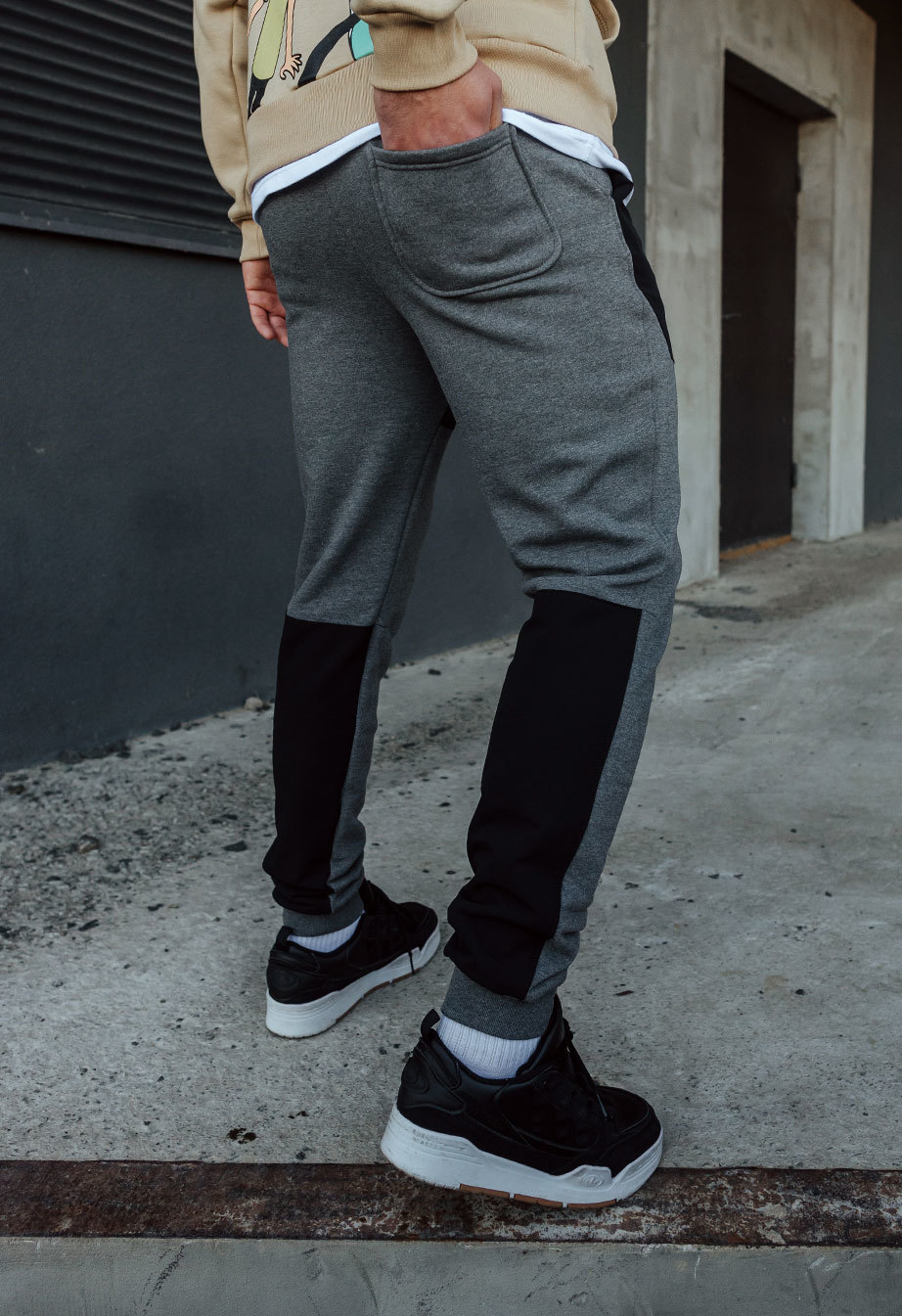 Pantaloni de trening Staff de gray fleece