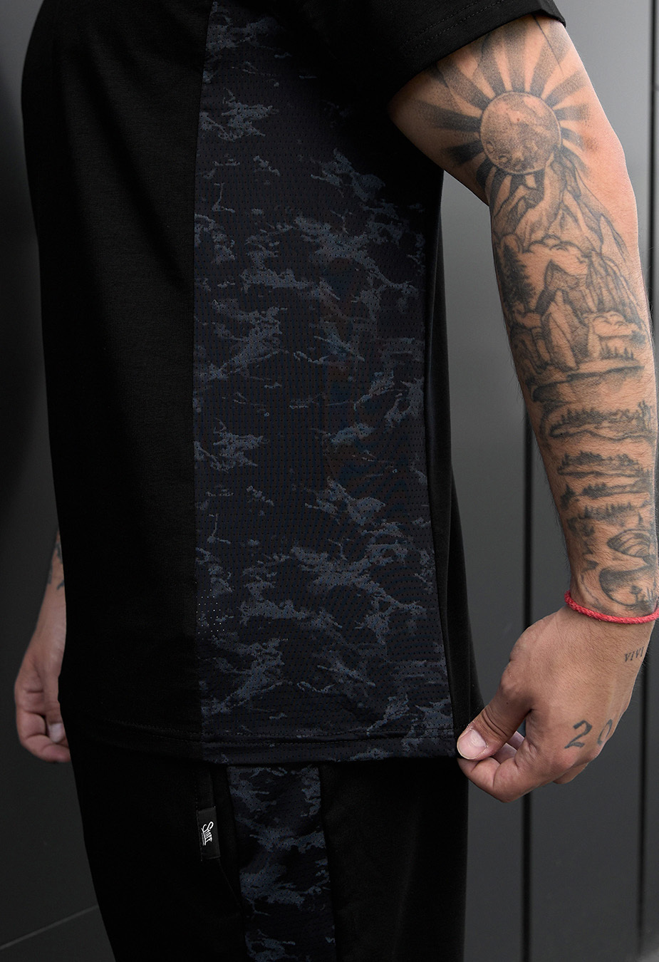 Set de vară tricou + pantaloni scurți Staff pro black