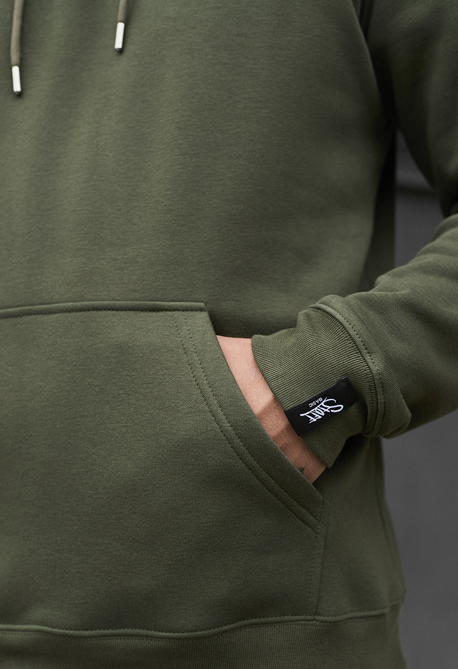 Hanorac Staff khaki basic fleece