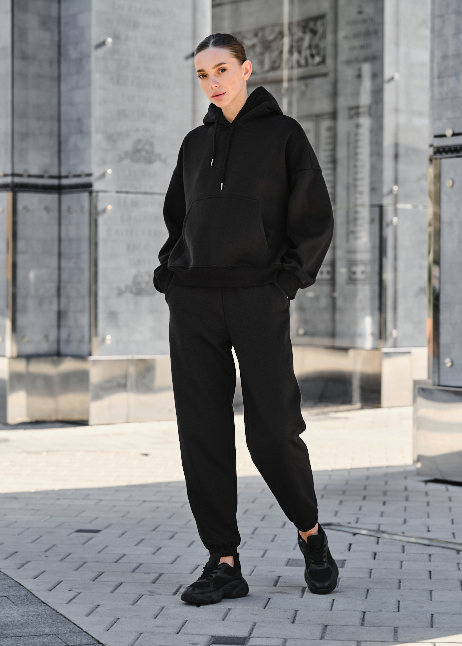 Trening de damă Staff co black oversize fleece