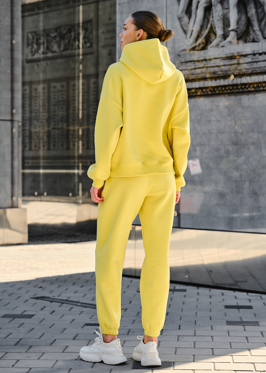 Trening de damă Staff co lime oversize fleece