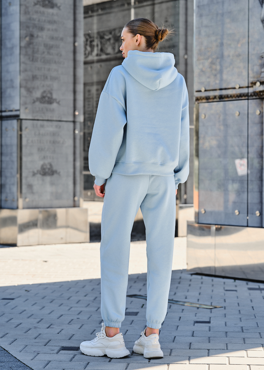 Trening de damă Staff co light blue oversize fleece