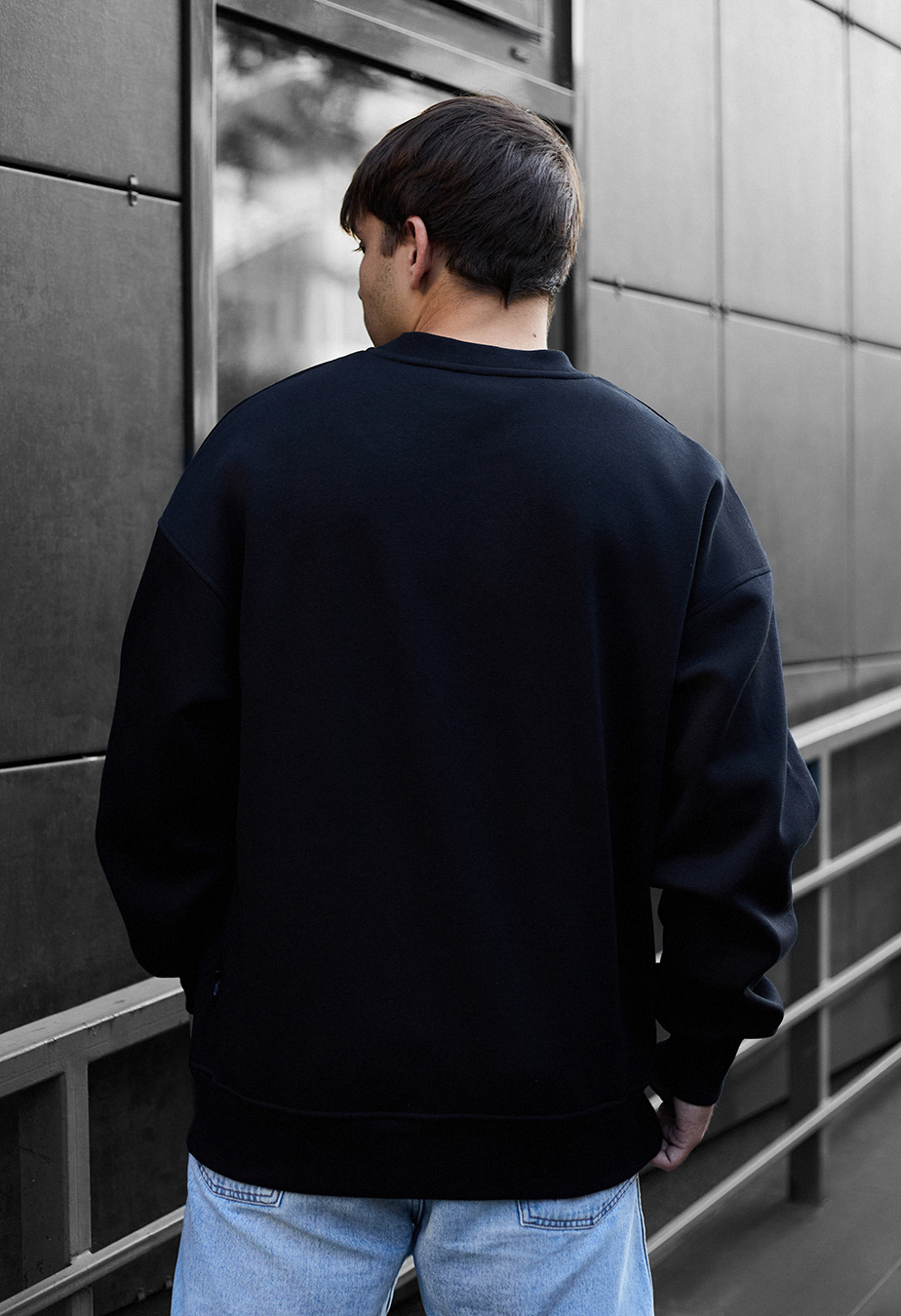 Bluză de trening Staff black oversize fleece