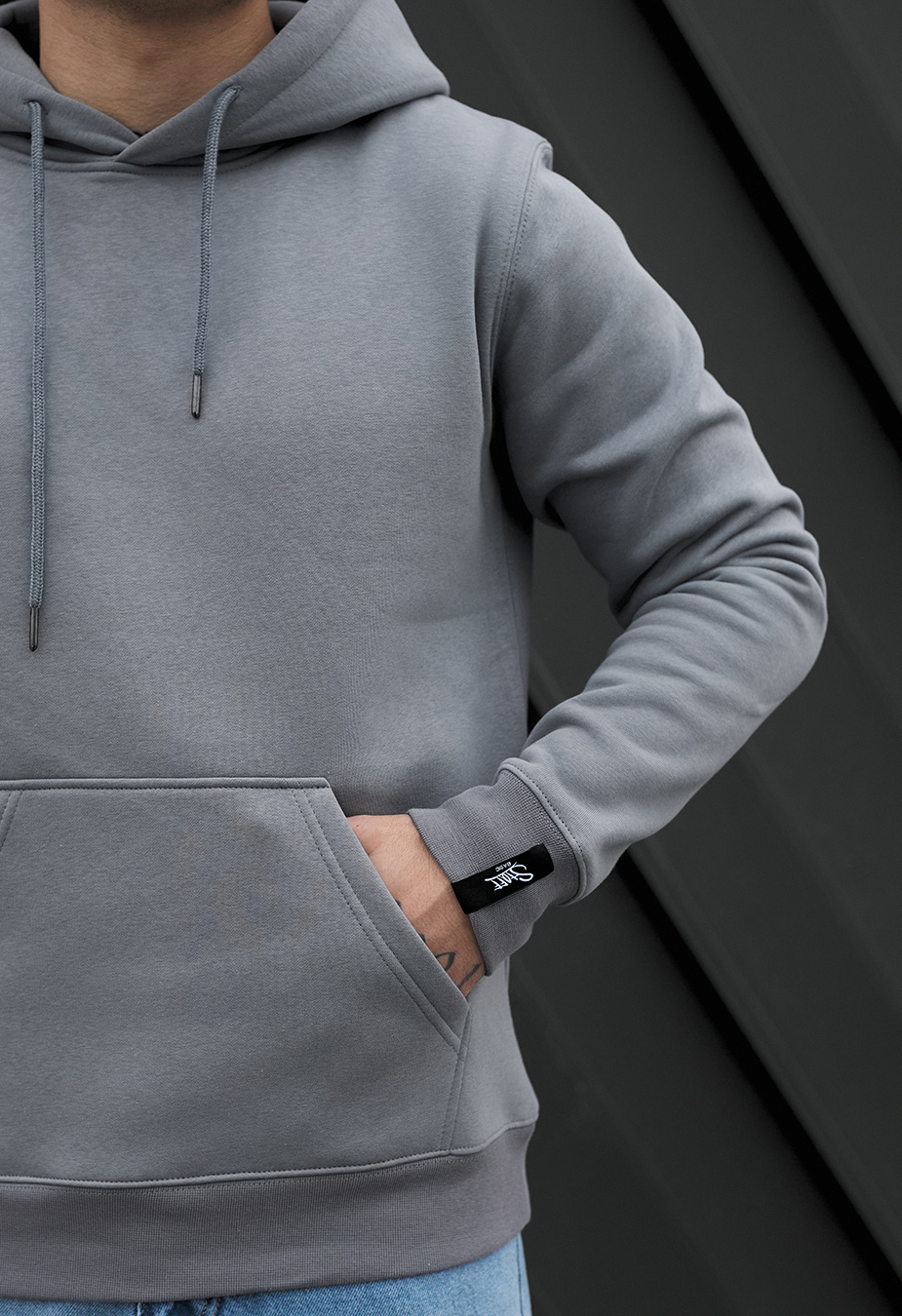 Hanorac Staff gray basic fleece