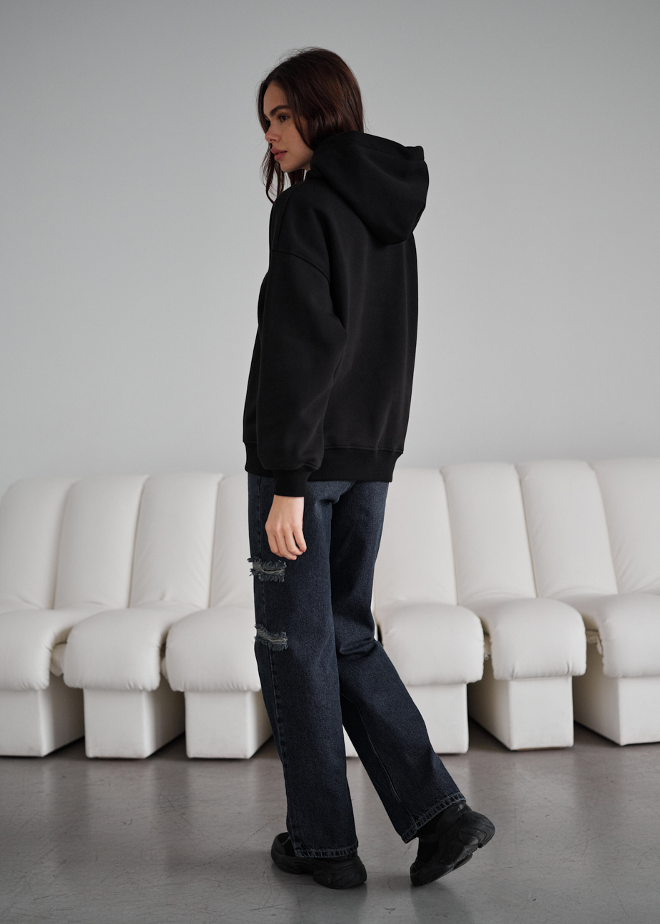 Hanorac de damă Staff sow black logo oversize fleece