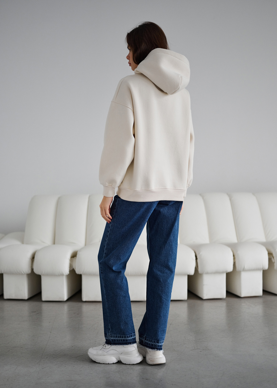 Hanorac de damă Staff sow milk logo oversize fleece