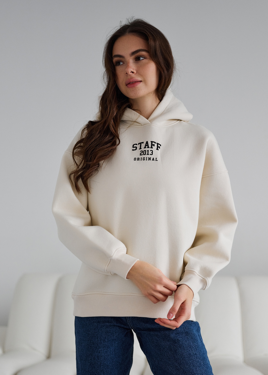 Hanorac de damă Staff sow milk logo oversize fleece