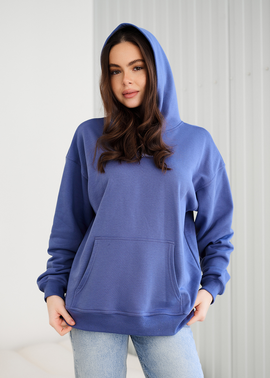 Hanorac de damă Staff ue blue logo oversize